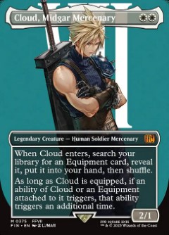 Cloud, Midgar Mercenary Final Fantasy Character Card